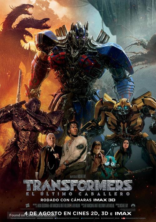 Transformers: The Last Knight - Spanish Movie Poster