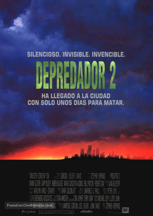 Predator 2 - Spanish Movie Poster