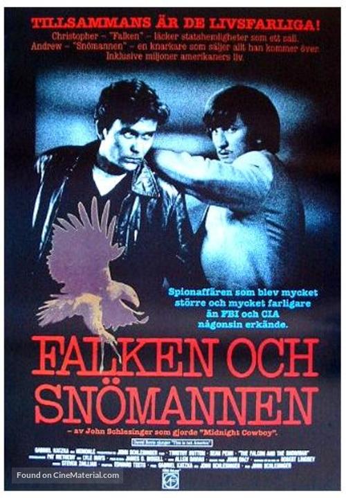 The Falcon and the Snowman - Swedish Movie Poster