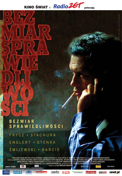 Bezmiar sprawiedliwosci - Polish Movie Poster
