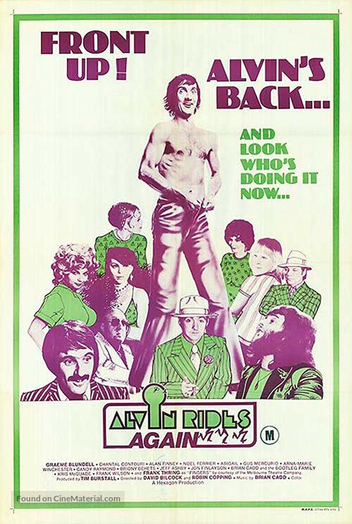 Alvin Rides Again - Australian Movie Poster