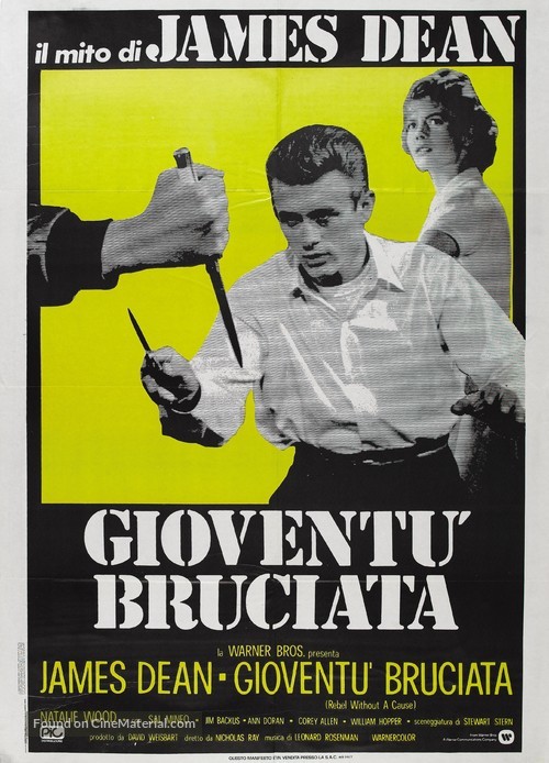 Rebel Without a Cause - Italian Movie Poster