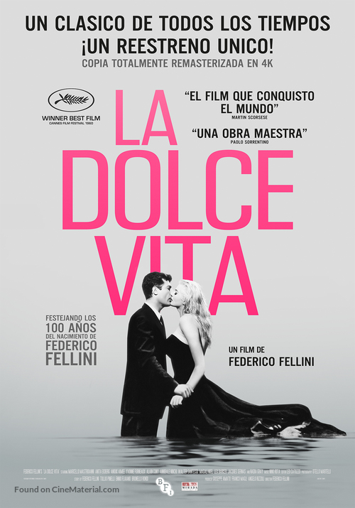 La dolce vita - Argentinian Movie Poster