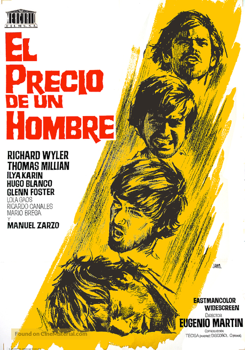 El precio de un hombre - Spanish Movie Poster