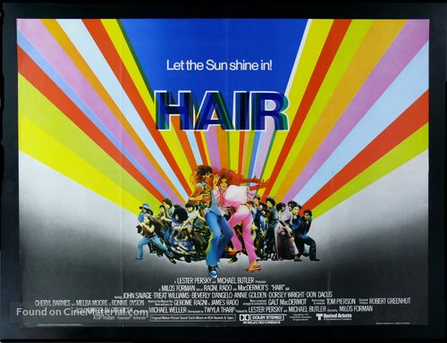 Hair - British Theatrical movie poster