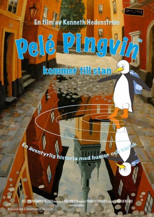 Pel&eacute; Pingvin kommer till stan - Swedish Movie Poster