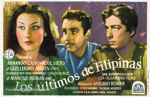 Los &uacute;ltimos de Filipinas - Spanish Movie Poster