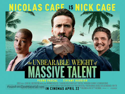 The Unbearable Weight of Massive Talent - British Movie Poster