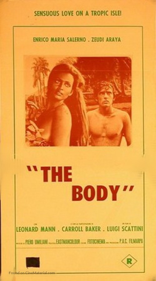 Il corpo - Australian VHS movie cover