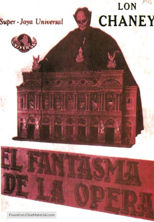The Phantom of the Opera - Spanish Movie Poster