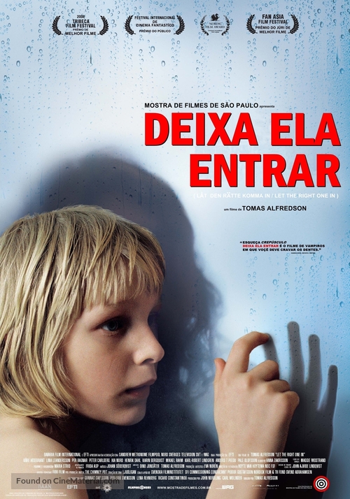 L&aring;t den r&auml;tte komma in - Brazilian Movie Poster