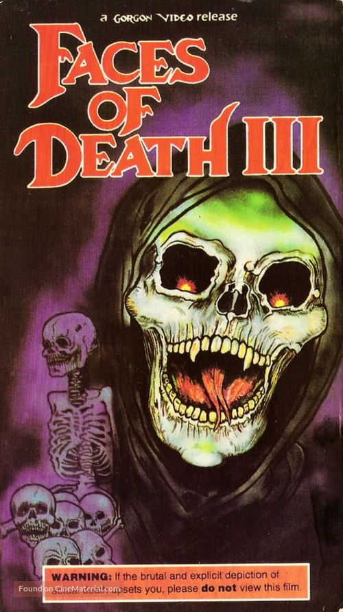 Faces of Death III - VHS movie cover