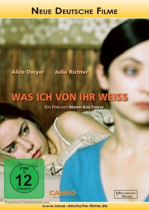 Was ich von ihr wei&szlig; - German Movie Cover