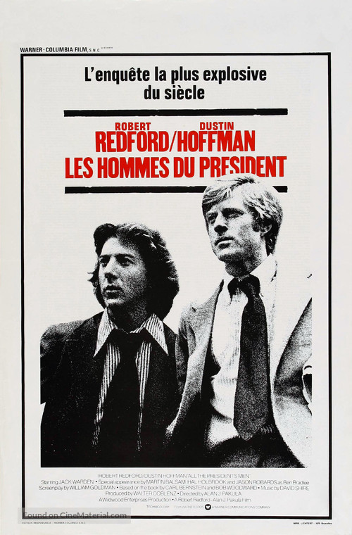 All the President&#039;s Men - Belgian Movie Poster