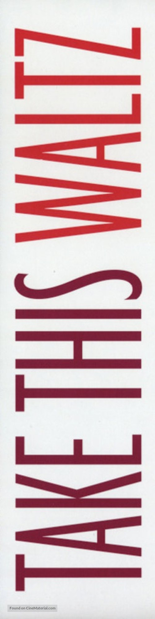 Take This Waltz - Canadian Logo