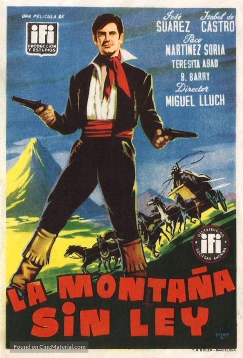 La monta&ntilde;a sin ley - Spanish Movie Poster