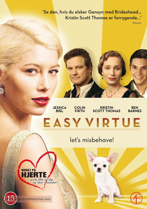 Easy Virtue - Danish DVD movie cover