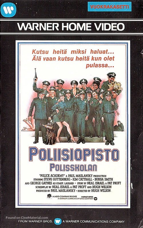 Police Academy - Finnish VHS movie cover