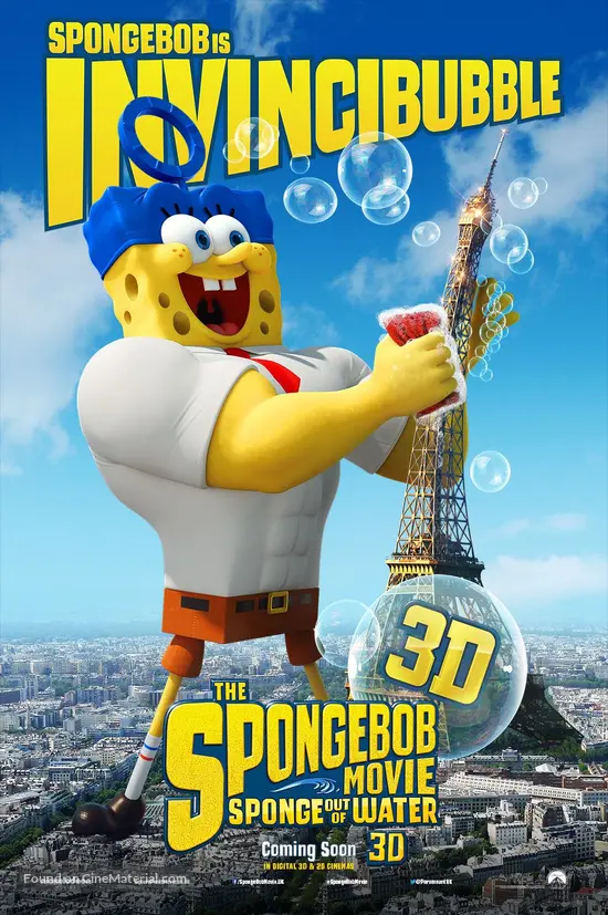The Spongebob Movie Sponge Out Of Water 2015 British Movie Poster