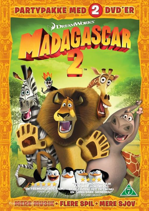 Madagascar: Escape 2 Africa - Danish Movie Cover