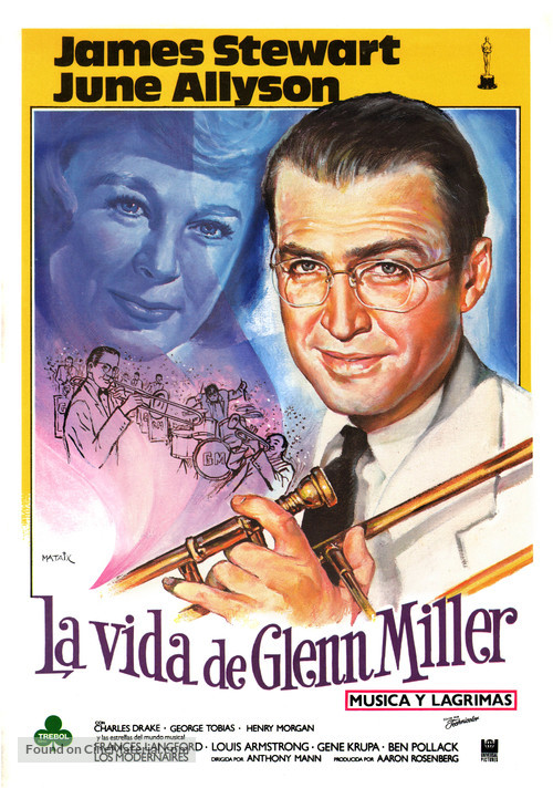 The Glenn Miller Story - Spanish Movie Poster