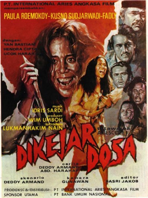 Dikejar dosa - Indonesian Movie Poster