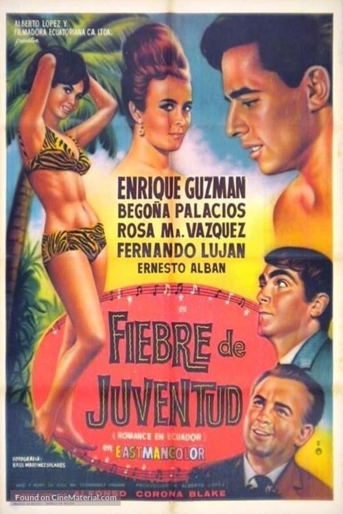 Fiebre de juventud - Mexican Movie Poster