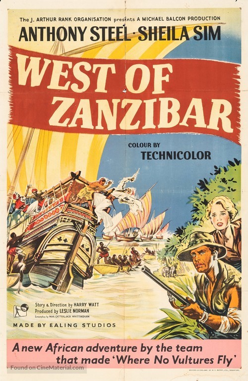 West of Zanzibar - British Movie Poster