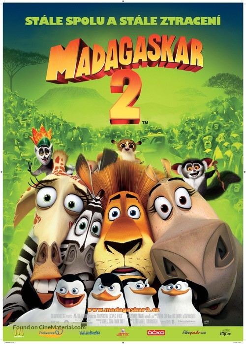 Madagascar: Escape 2 Africa - Czech Movie Poster