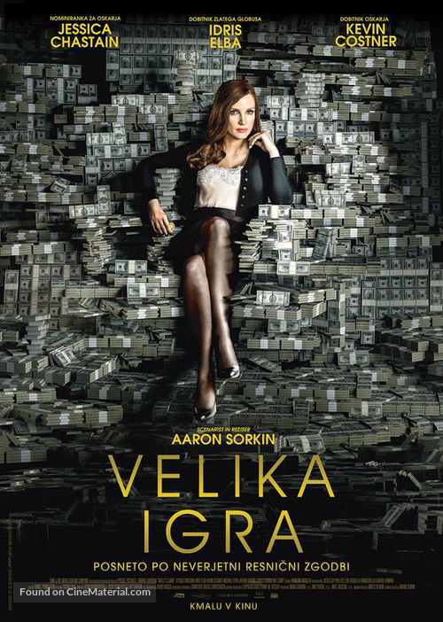 Molly&#039;s Game - Slovenian Movie Poster