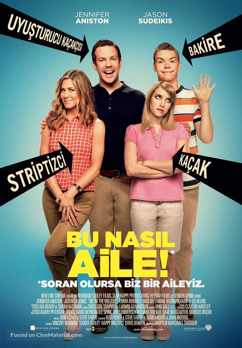 We&#039;re the Millers - Turkish Movie Poster