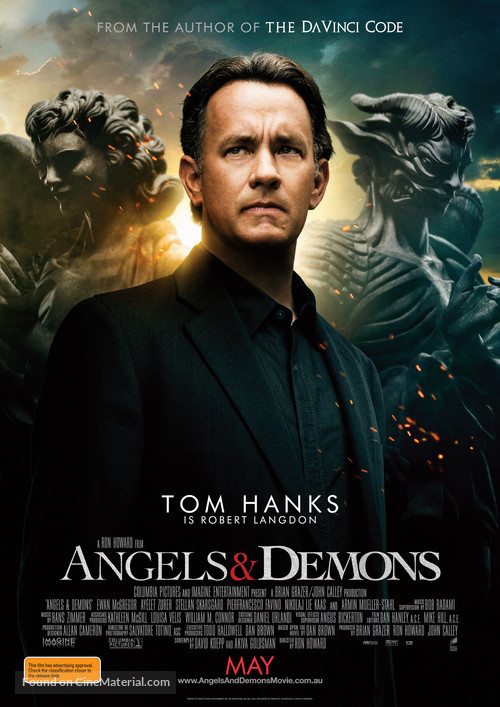 Angels &amp; Demons - Australian Movie Poster