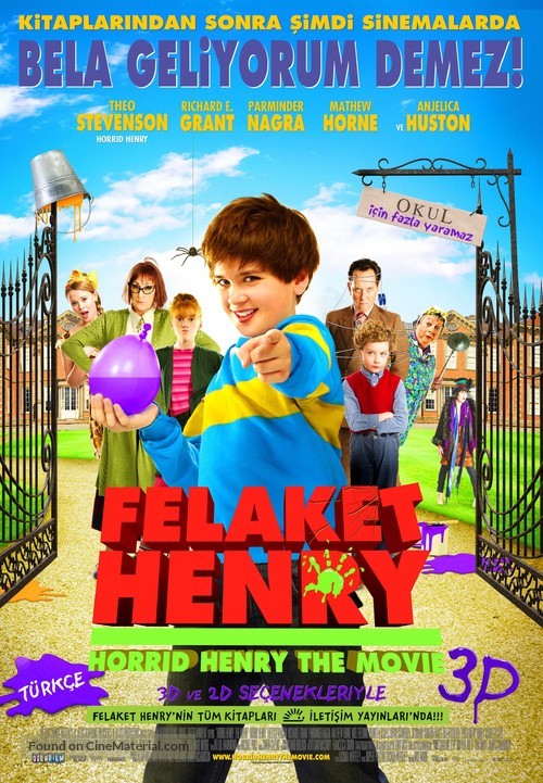 Horrid Henry: The Movie - Turkish Movie Poster
