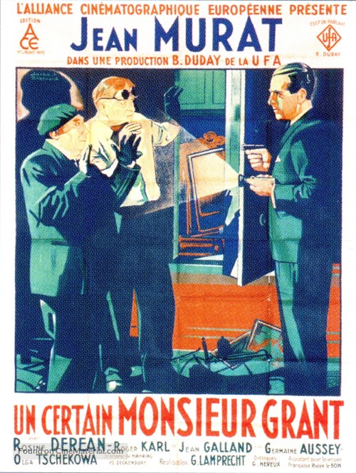 Un certain monsieur Grant - French Movie Poster