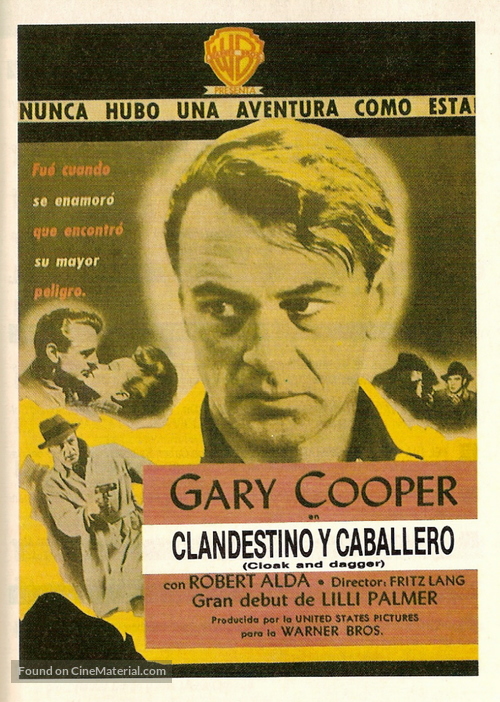 Cloak and Dagger - Spanish Movie Poster