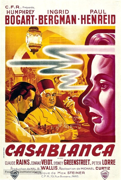 Casablanca - French Re-release movie poster