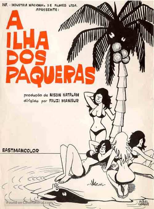 A Ilha dos Paqueras - Brazilian Movie Poster