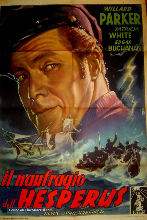 The Wreck of the Hesperus - Italian Movie Poster