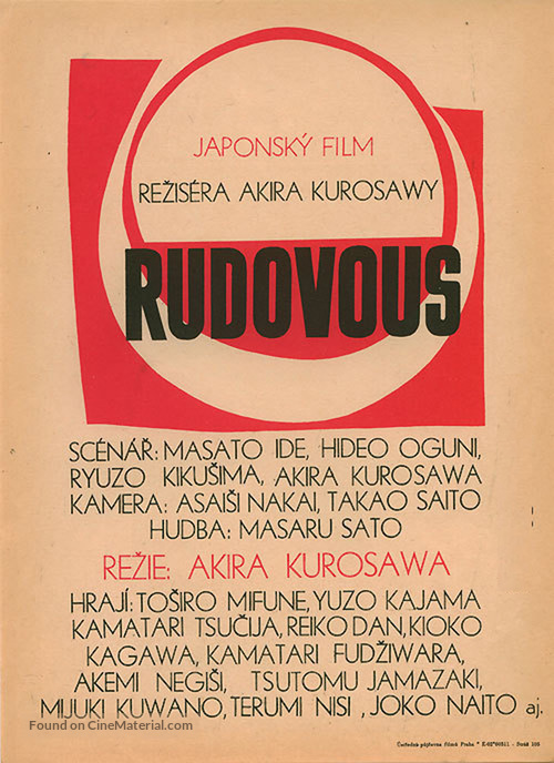 Akahige - Czech Movie Poster