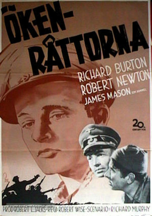 The Desert Rats - Swedish Movie Poster