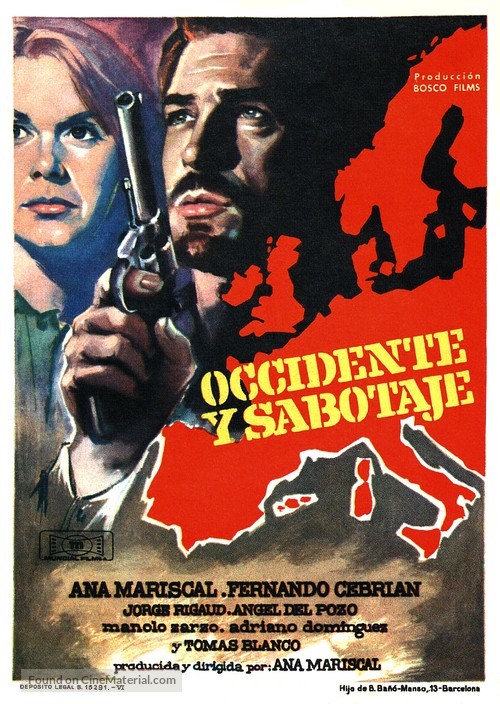 Occidente y sabotaje - Spanish Movie Poster