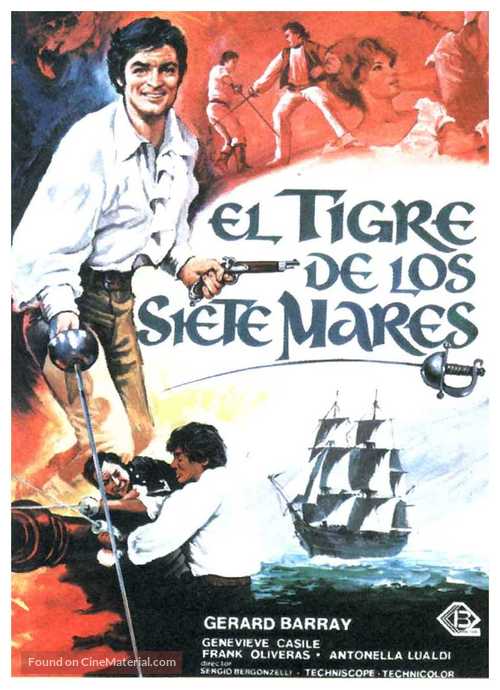 Surcouf, l&#039;eroe dei sette mari - Spanish Movie Poster