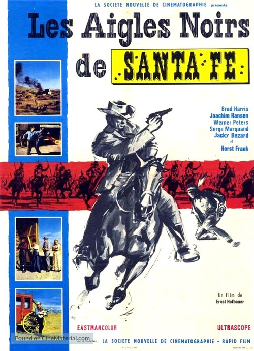 Schwarzen Adler von Santa Fe, Die - French Movie Poster