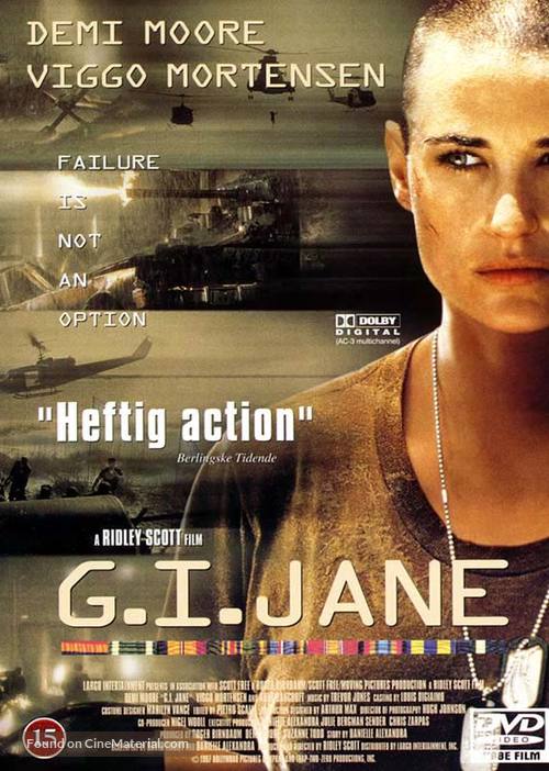 G.I. Jane - Danish DVD movie cover