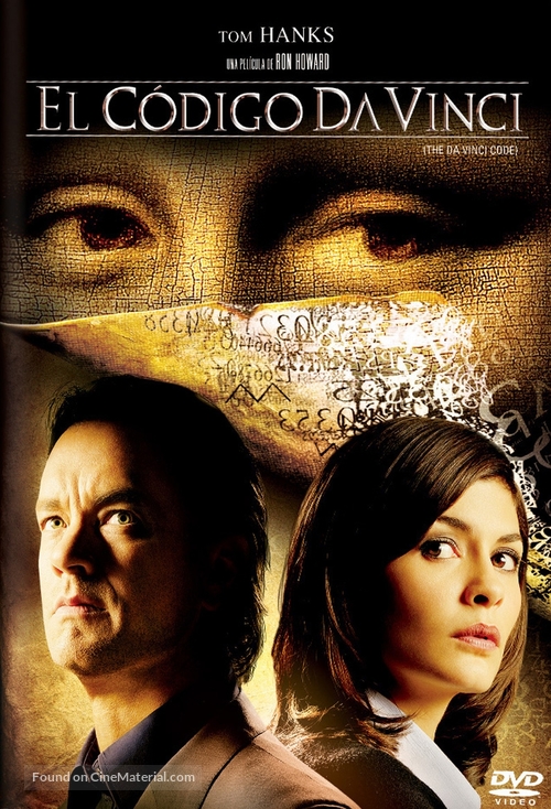 The Da Vinci Code - Argentinian DVD movie cover