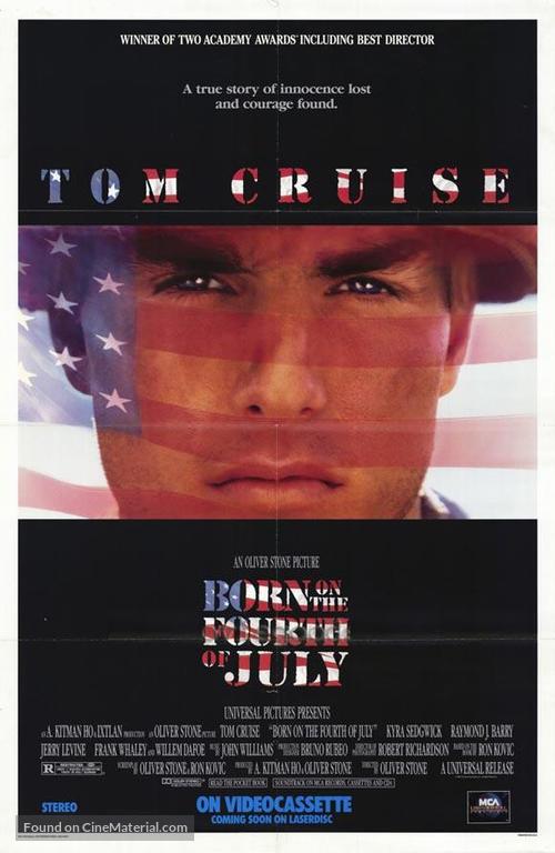 Born on the Fourth of July - Video release movie poster