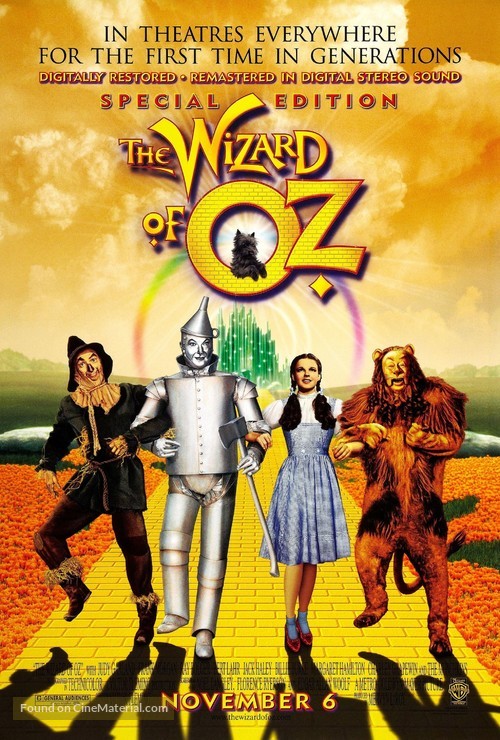 The Wizard of Oz - Re-release movie poster