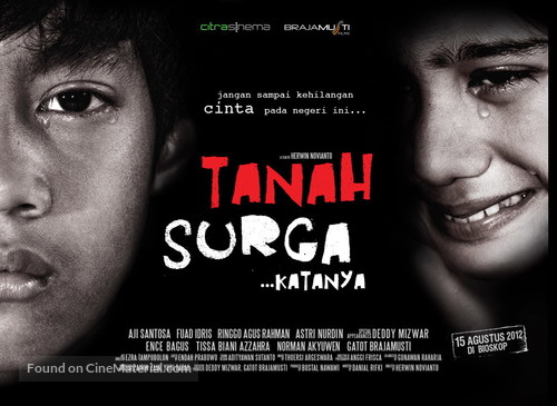 Tanah surga... katanya - Indonesian Movie Poster