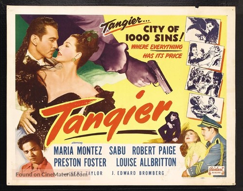 Tangier (1946) re-release movie poster