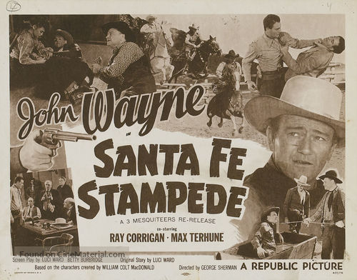 Santa Fe Stampede - Re-release movie poster